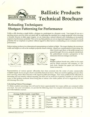 Downloadable Brochure: Patterning Your Shotgun