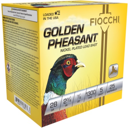 Fiocchi Golden Pheasant 28ga 2-3/4