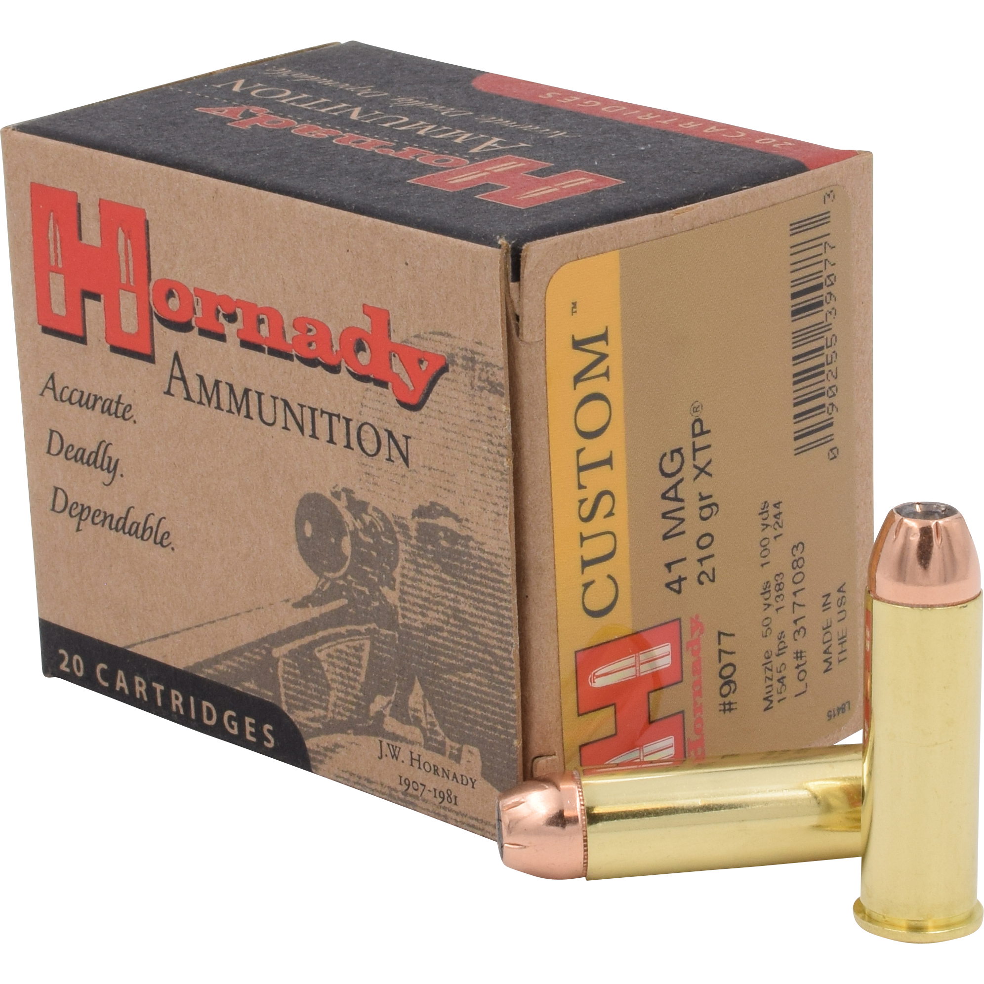 Hornady 41 Rem Mag 210gr XTP Handgun Ammo (20/box)