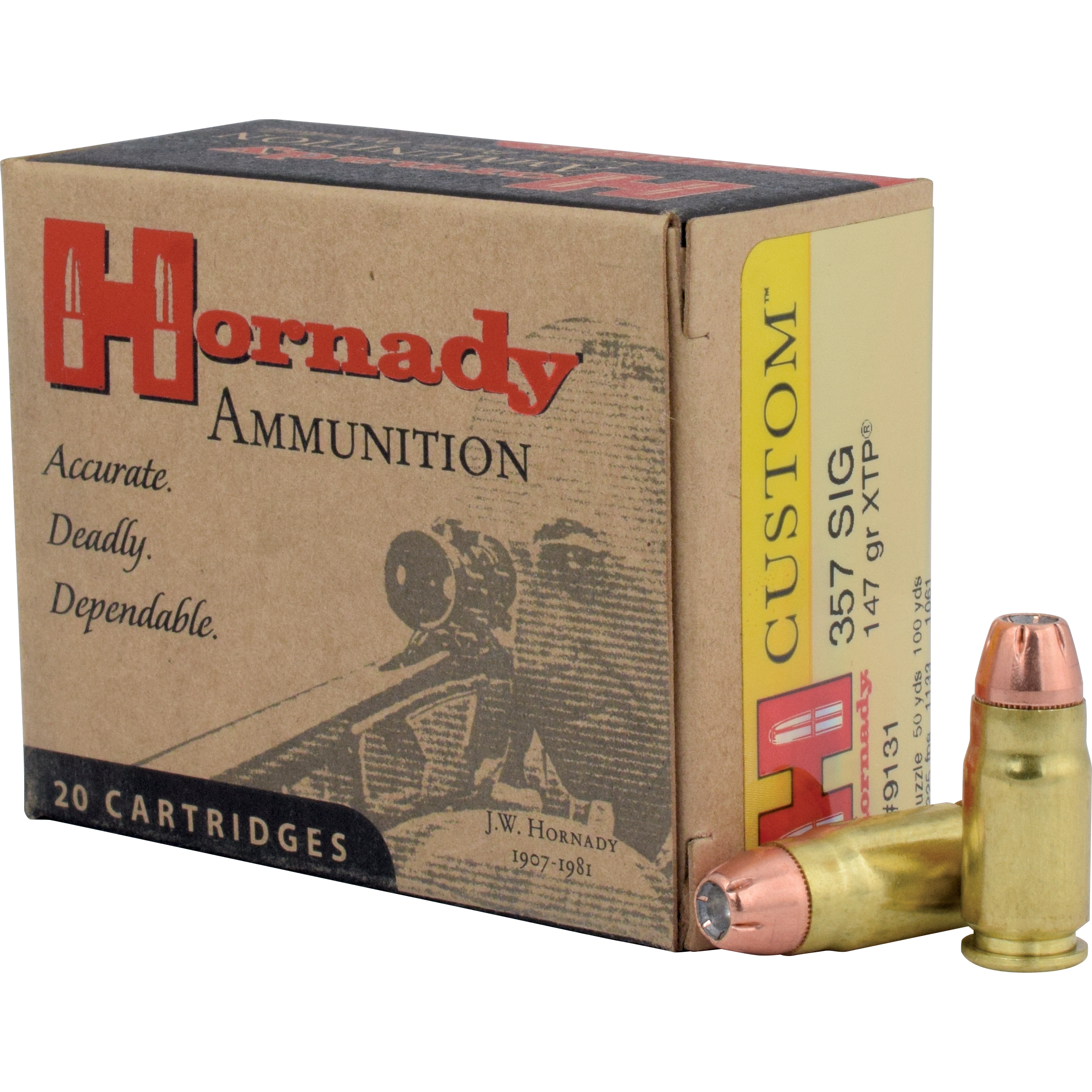 Hornady 357 Sig 147gr XTP Handgun Ammo (20/box)