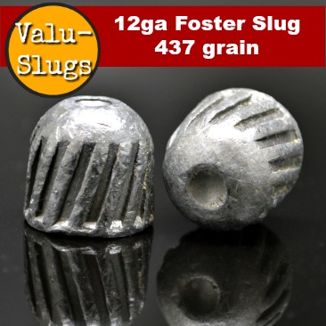 12ga Foster Rifled Lead Slug 437gr (100/box)